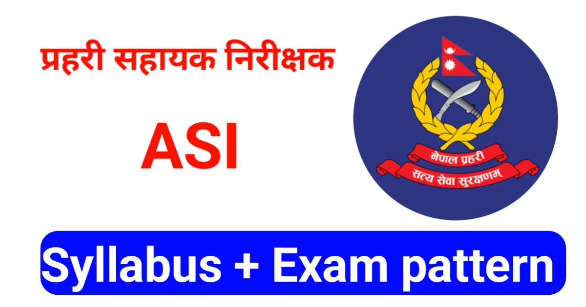 Nepal Police ASI Syllabus