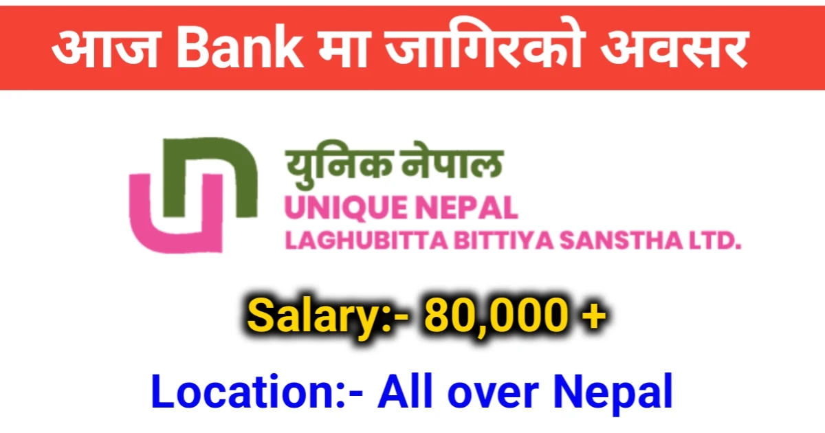 Unique Nepal Laghubitta Bittiya Vacancy 2082