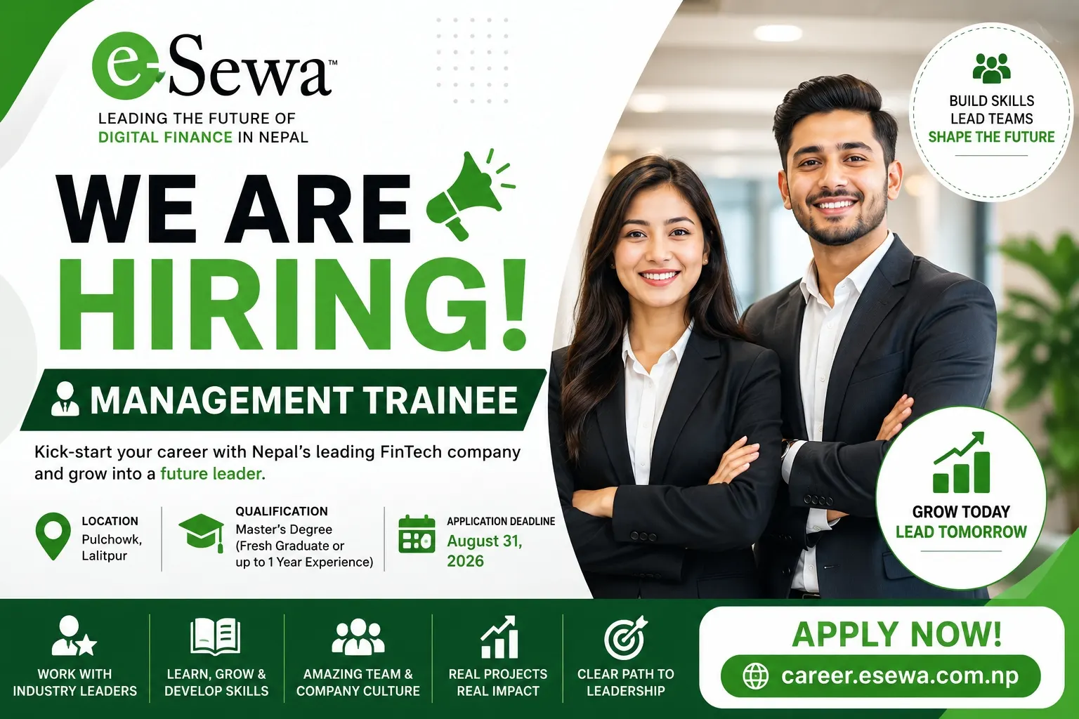 eSewa Management Trainee Vacancy 2026