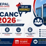 Nepal Finance Limited Vacancy 2026 – Bank Jobs in Nepal